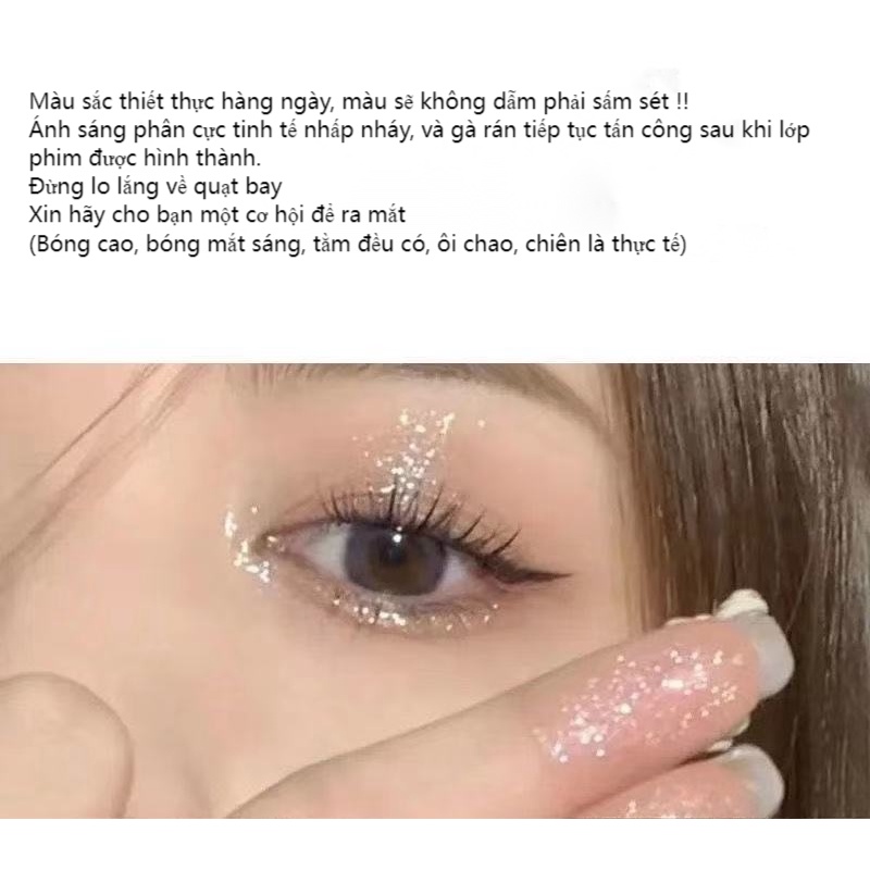 Nhũ mắt kim tuyến MINIGIRL, highlight bắt sáng, bút gel nhũ lấp lanh nhiều màu sắc siêu quyến rũ