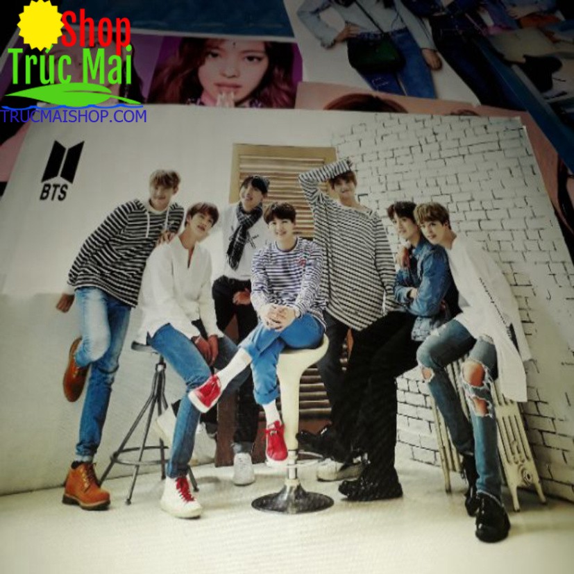 Ảnh bts cỡ to 8 ảnh (40×25cm)  loại đẹp