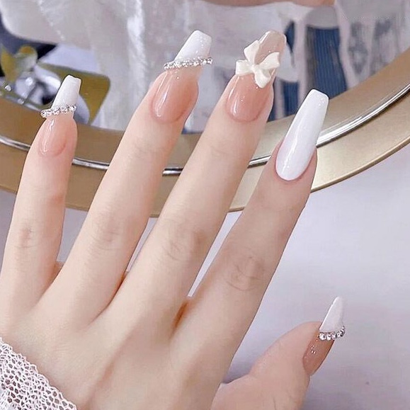 1 Hộp Phụ Kiện Nơ 3D Trang Trí Móng Tay