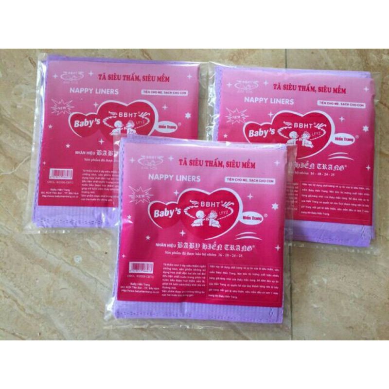 Sỉ - Combo 100 Miếng lót phân xu BABY HIỀN TRANG 4 lớp