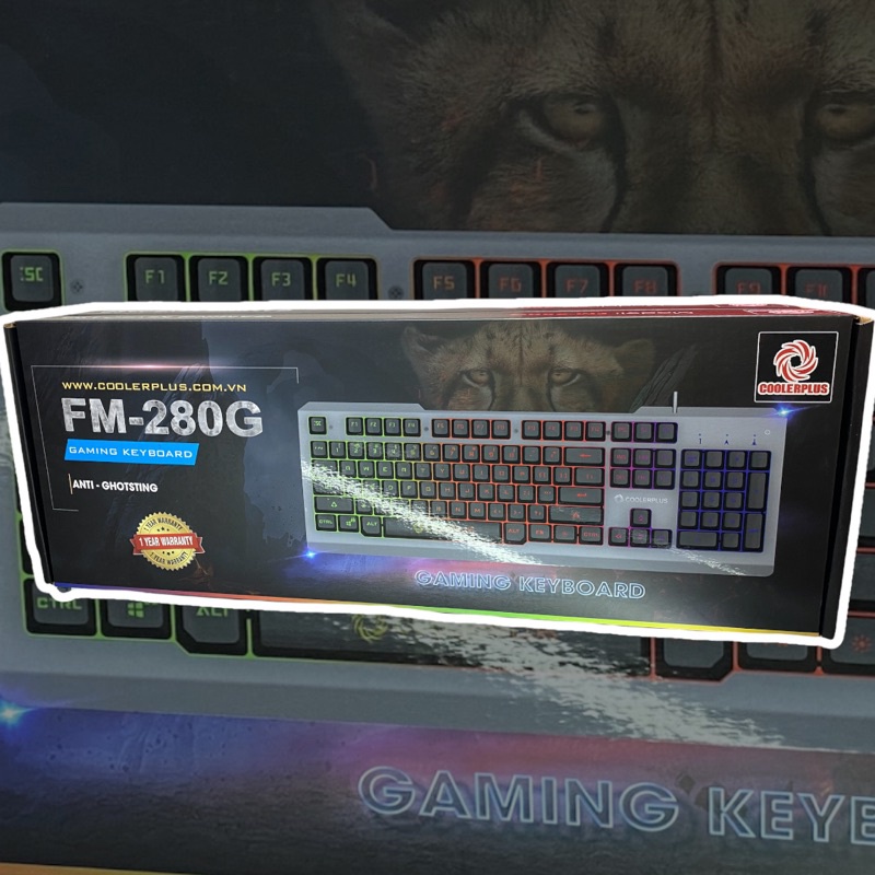 Bàn phím cơ gaming Coolerplus FM280 chính hãng