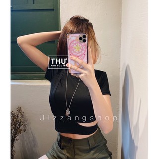 Áo Thun Tay Ngắn Cut Eo Cá Tính