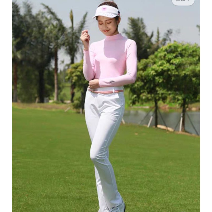 Áo golf nữ PGM YF001 Áo thun thể thao nam nữ chống nắng giữ nhiệt chất thun lạnh siêu đẹp - HC GOLF