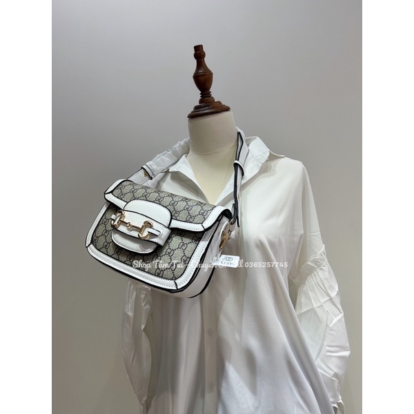 Túi Xách Gucci hồ ngọc hà trắng size 20 hàng quảng châu cao cấp ảnh thật shop chụp
