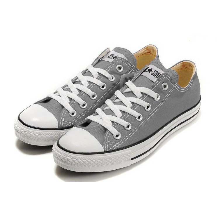 Giày Sneaker Cổ Thấp Xám Nhạt Nữ