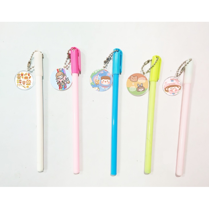 Bút roro jump kèm dây treo BMCI29 bút hoppang cute dễ thương thần tượng idol hoạt hình