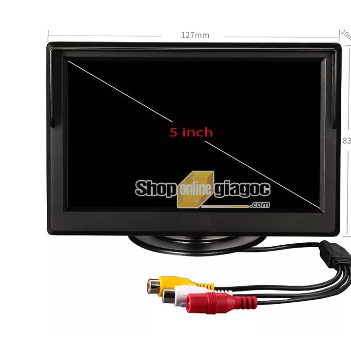 Màn Hình LCD Ô Tô 5 Inch HD 2 Cổng AV (Loại Đứng)