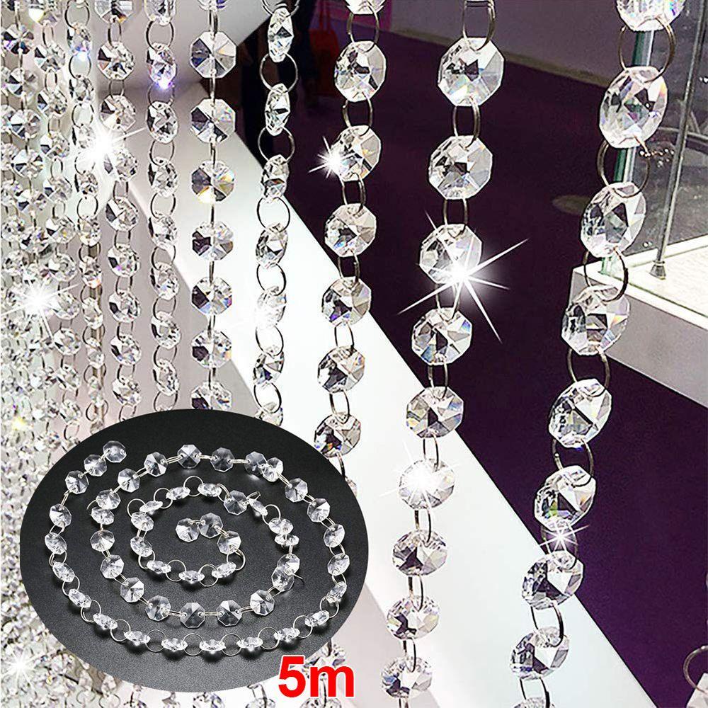 DARON Chuỗi Hạt Pha Lê Bằng Acrylic Dùng Trang Trí Tiệc Cưới DIY
