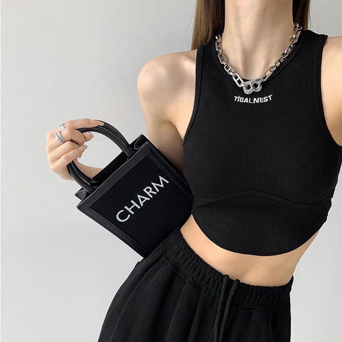 Áo croptop ba lỗ cổ tròn chất liệu cotton Zang clothes
