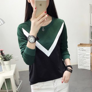 áo phông nữ dài tay trắng dài tay trắng đẹp dáng rộng kiểu áo thun thời trang nữ đầm