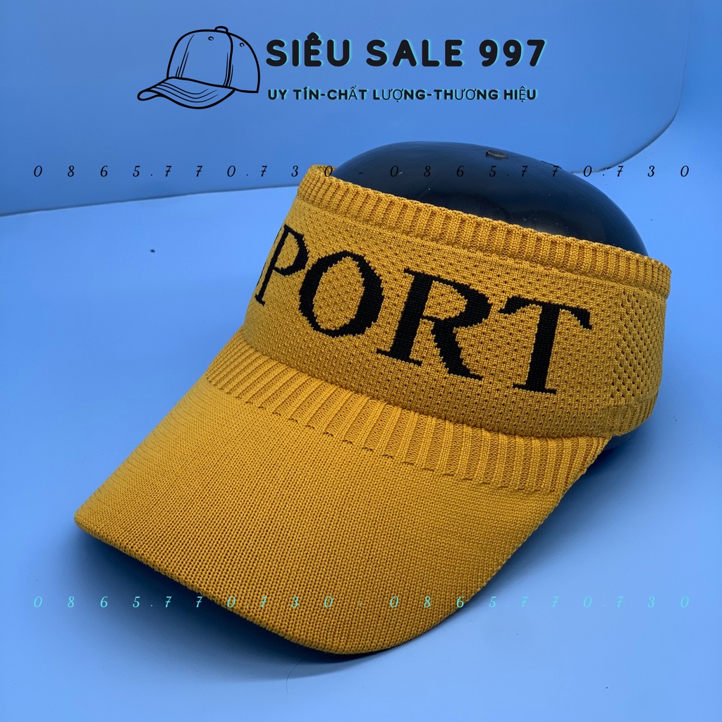 Nón Len nữa đầu SPORT hàng QC nhập, Vãi Dày - Nón Thể Thao Ngoài Trời Nữa Đầu Nữ