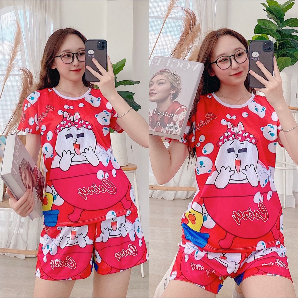 Set bộ đùi thun co giãn in 3D cực nét
