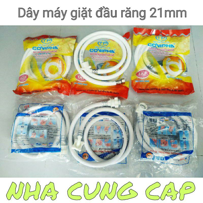 DÂY CẤP NƯỚC MÁY GIẶT CAO CẤP RĂNG 21mm