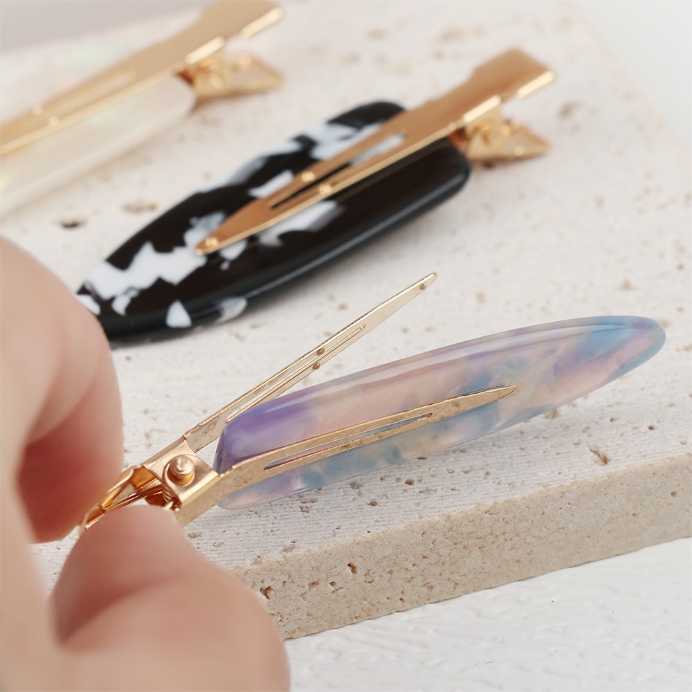 (Hàng Mới Về) Kẹp Tóc Không Đường May Tạo Kiểu Tóc Thời Trang Cho Nữ