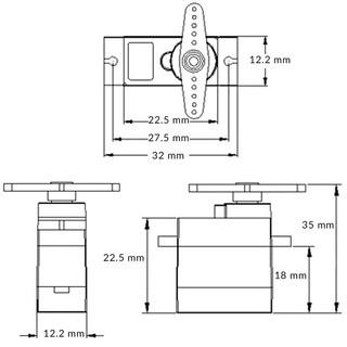 [NSHOP] Servo MG90S (Bánh răng kim loại) - V943