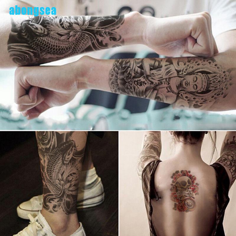 Abongsea Fashion New Magic Skull Tattoo Tattoos Flash Inspired Temporary Tattoo 1 Sheet