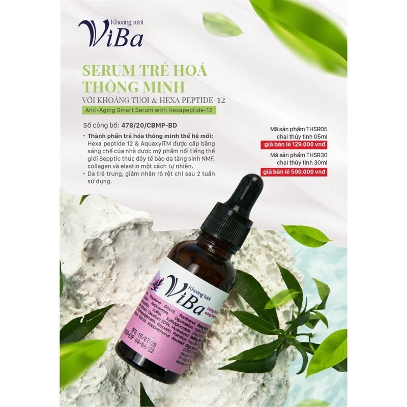 [VIBA CHÍNH HÃNG] Serum TRẺ HOÁ Hexapeptide 12 VIBA