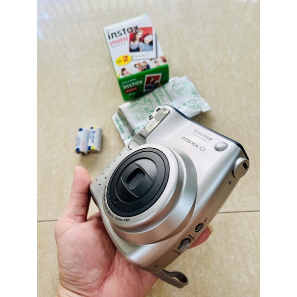 Máy chụp ảnh lấy liền Fujifilm Instax Mini 10 tặng kèm pin và 1 hộp film 10 tấm