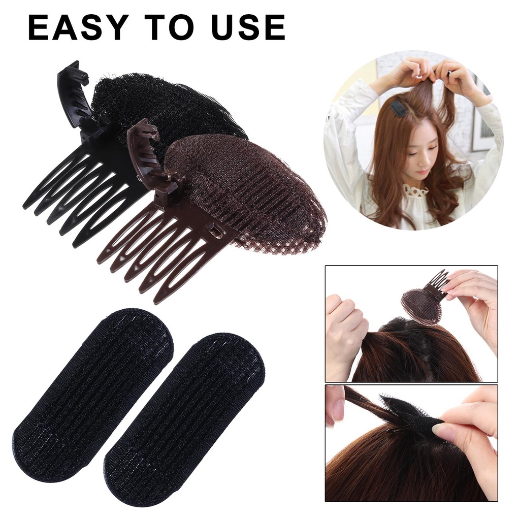 ❈BEAUTY❈ 1/4pcs Hot Puff Hair Head Cushion DIY Fluffy Bump it Up Hair Beauty Tool for Women Lady Girl Princess Styling Volume Hair Base