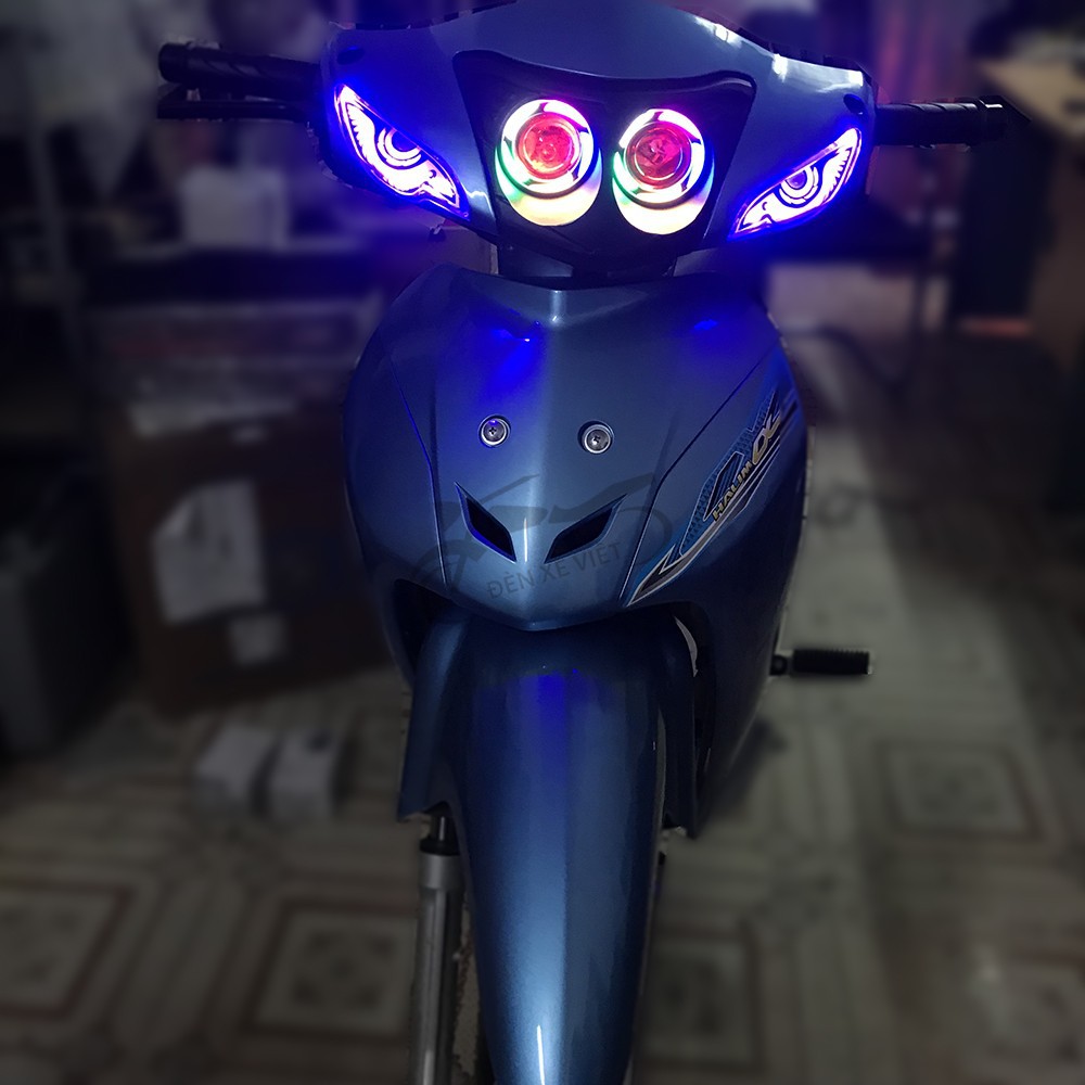 Bộ đèn xi nhan Led Audi cho Wave a 50, 100,110cc, Wave S, RS, RSX 100cc cực đẹp với 4 màu led tùy chọn