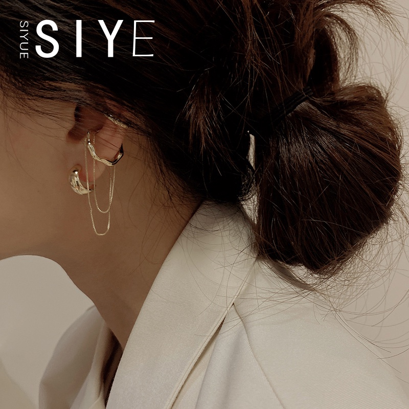 Khuyên kẹp vành tai cao cấp không cần xỏ lỗ thời trang mùa hè cho nữ