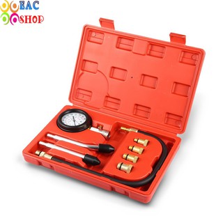Bộ đồng hồ đo áp suất sức nén bơm xăng, buồng đốt động cơ ô tô xe máy Eac Shop