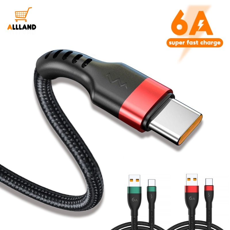Dây Cáp Sạc Nhanh Usb Loại C 1/2M 6A Dành Cho Điện Thoại Thông Minh