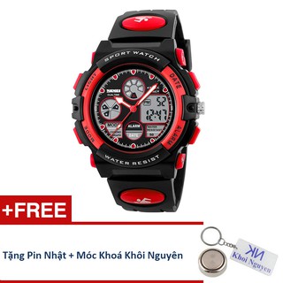 Đồng Hồ Thể Thao Nữ Skmei 1163-02 Dây Nhựa (Có 4 Màu: Đỏ, Vàng, Xanh, Đen) + Tặng pin Nhật, móc khoá Khôi Nguyên