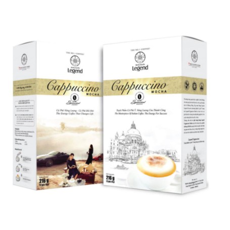 Hộp Cà phê hòa tan Trung Nguyên Cappuccino (Hộp 12 gói 18gr)