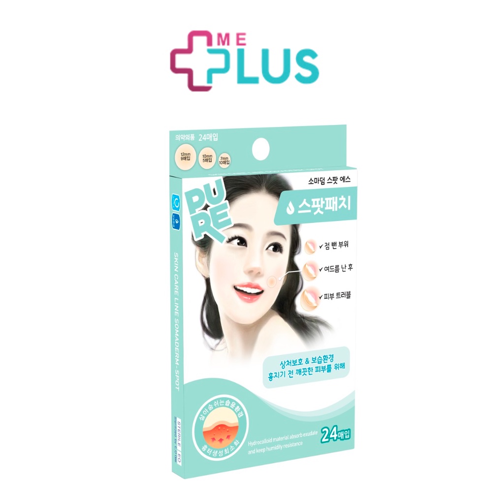Miếng Dán Mụn Somaderm Spot - Hàn Quốc Băng Dán Hỗ Trợ Làm Lành Vết Thương Giảm Mụn, Không Để Lại Sẹo, Thâm 18-24 miếng