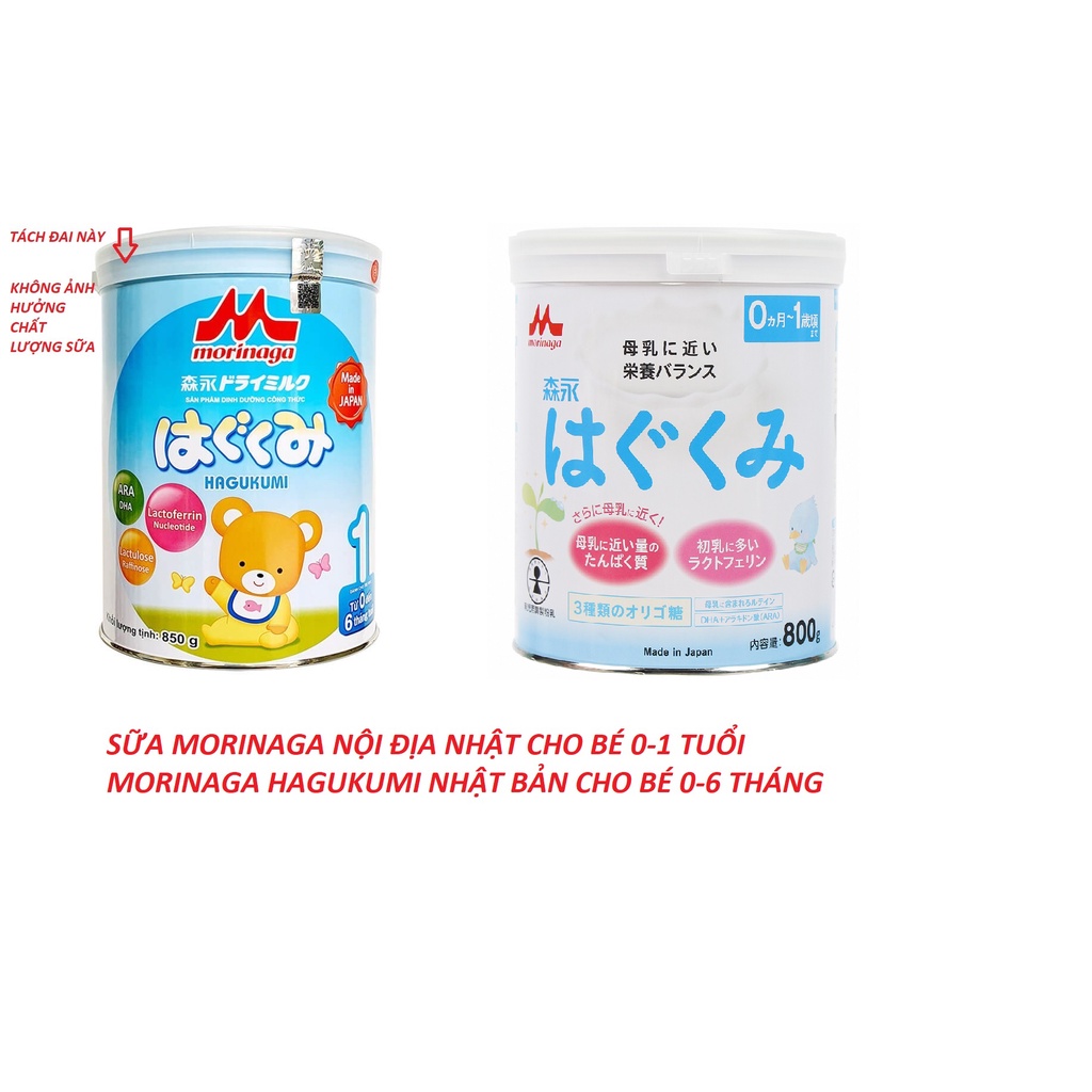 Sữa Morinaga Số 0 Nội Địa Nhật 810G