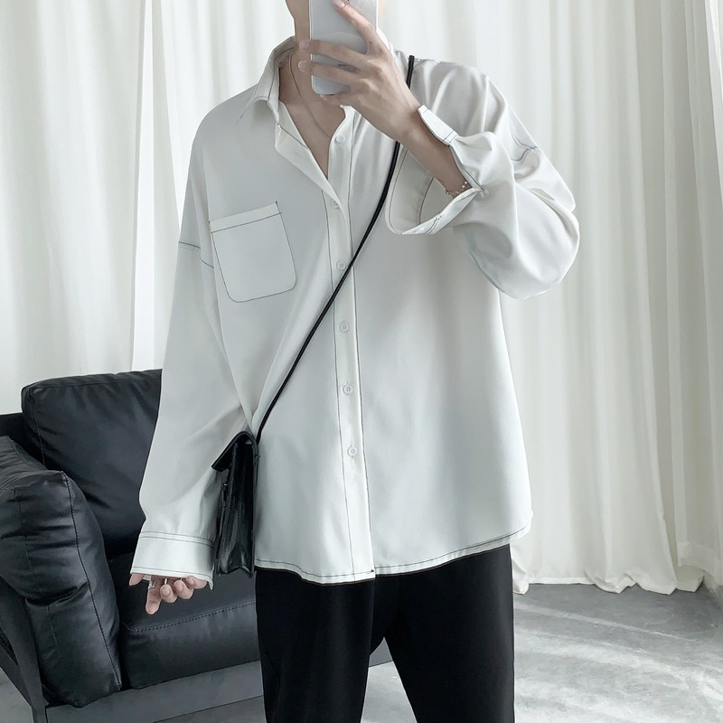 Áo Sơ Mi Nam Dài Tay Cổ Bẻ Thời Trang Hàn Quốc | BigBuy360 - bigbuy360.vn