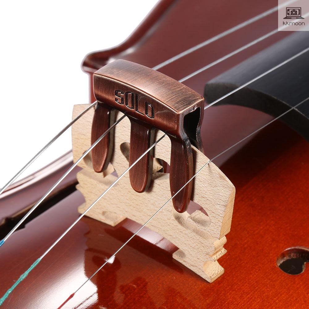 Dụng cụ chặn tiếng tập đàn violin / viola 3 răng then chốt bằng kim loại