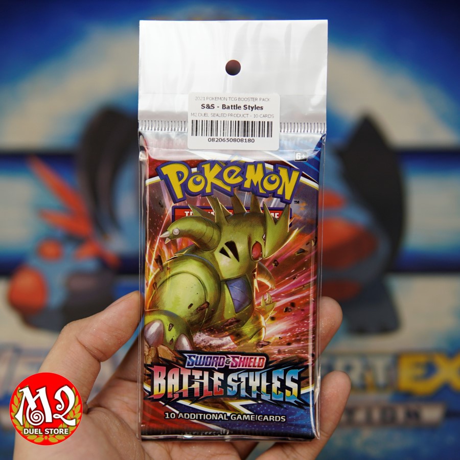 Túi thẻ bài Pokemon TCG Sword &amp; Shield Battle Styles Booster Pack - 01 pack gồm 10 lá bài (Giao pack hình ngẫu nhiên)