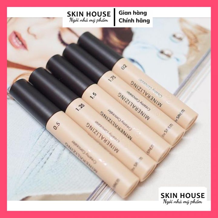 Kem Che khuyết điểm The Saem Cover Tip Perfection Concealer SPF28 PA++