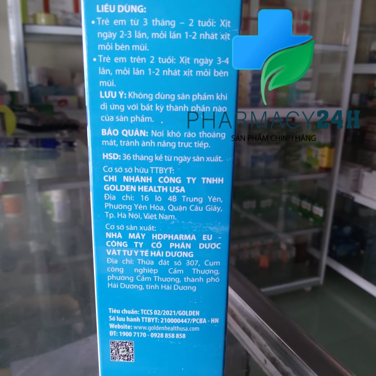 XỊT MŨI SINO - BABY làm sạch, thông mũi