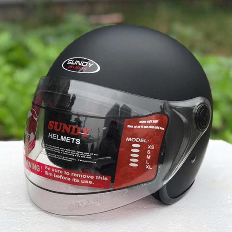 Mũ bảo hiểm nữ from nhỏ nhiều màu sắc SUNDY SD1