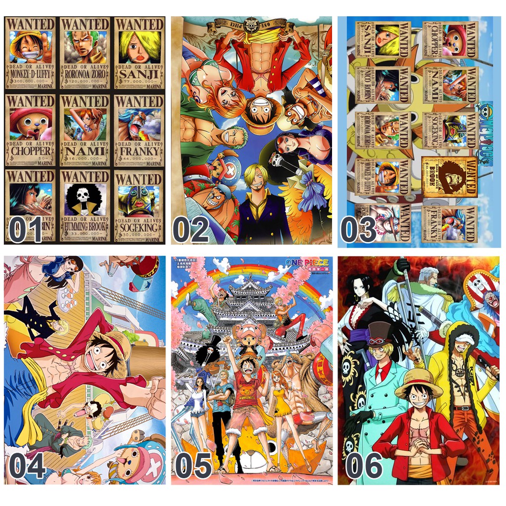 Poster / Tranh dán tường anime One Piece - Truy tìm kho báu