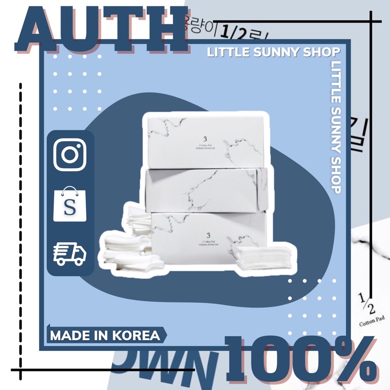 [Hàng chính hãng] Bông tẩy trang Chrisma 3Cotton Pad Chrisma Derma Lab 100 miếng