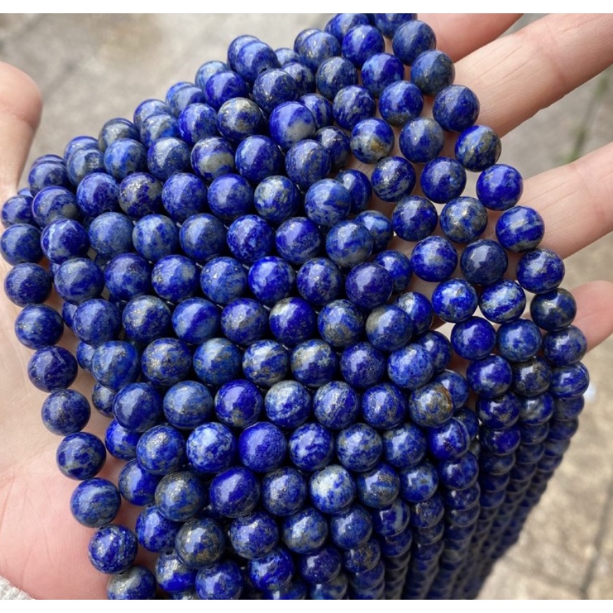DIY Beads Lapis Lazuli Round Loose Beads 4/6/8/10/12mm For Making Jewelry Accessories