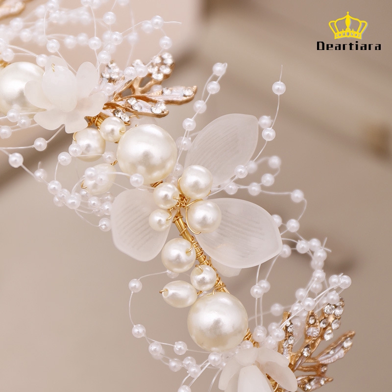 Băng đô cài tóc đính hạt pha lê xinh xắn cho nữ