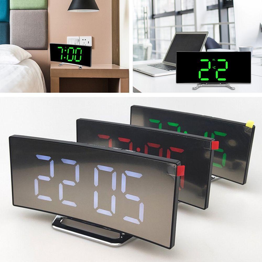 Đồng Hồ Báo Thức Để Bàn Chạy Bằng Pin Phong Cách Cổ Điển|Nhiệt Kế Điện Tử