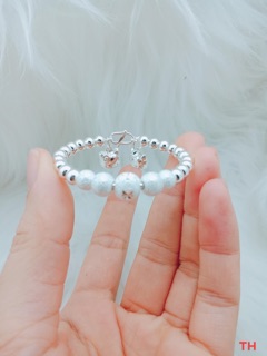 Vòng tay trẻ em bạc ta