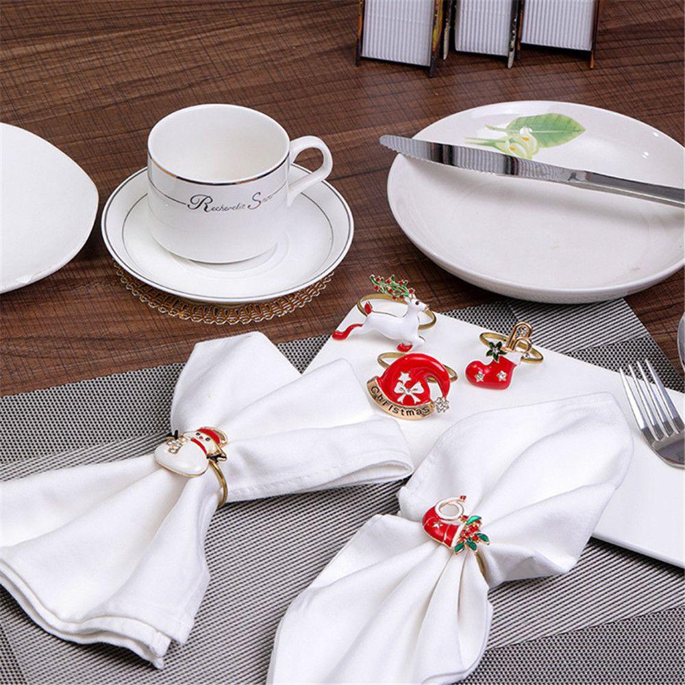 Forever napkin ring mặt dây chuyền nhà bếp & bar santa claus diy craft merry xmas đồ cưới đồ dùng giáng sinh