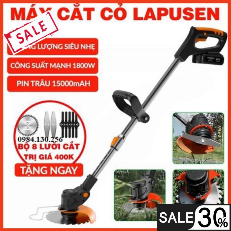 máy cắt cỏ,tỉa cành cây cầm tay chạy pin LAPUSEN nhập khẩu từ đức