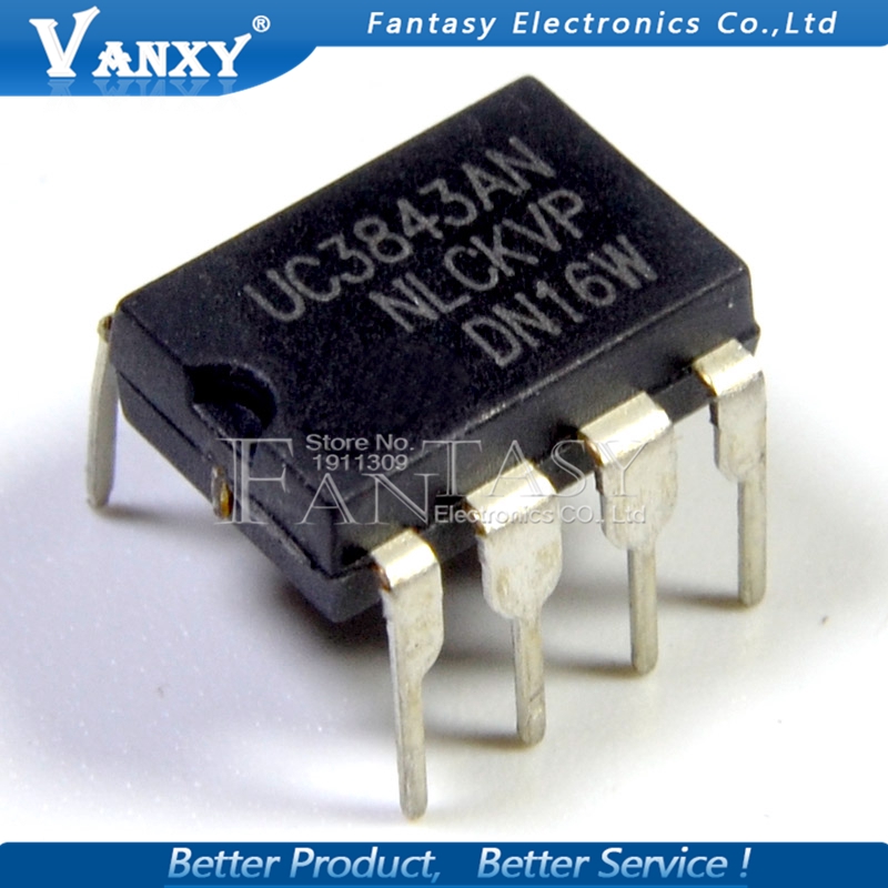 Bộ 10 linh kiện vi mạch Uc3843An Dip8 Uc3843A Dip Uc3843 3843an Dip-8 Uc3843B Uc3843
