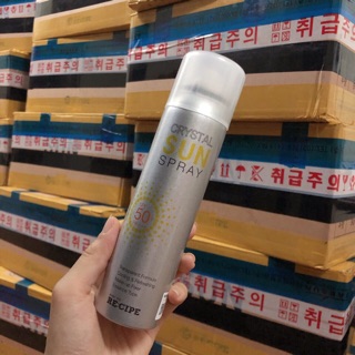 Xịt chống nắng Recipe- Crystal Sun Spray