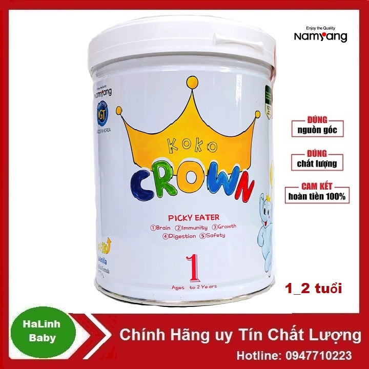 Sữa koko Crown Số 1 800g ( Dành cho trẻ biếng ăn, Nhẹ cân ) thumbnail