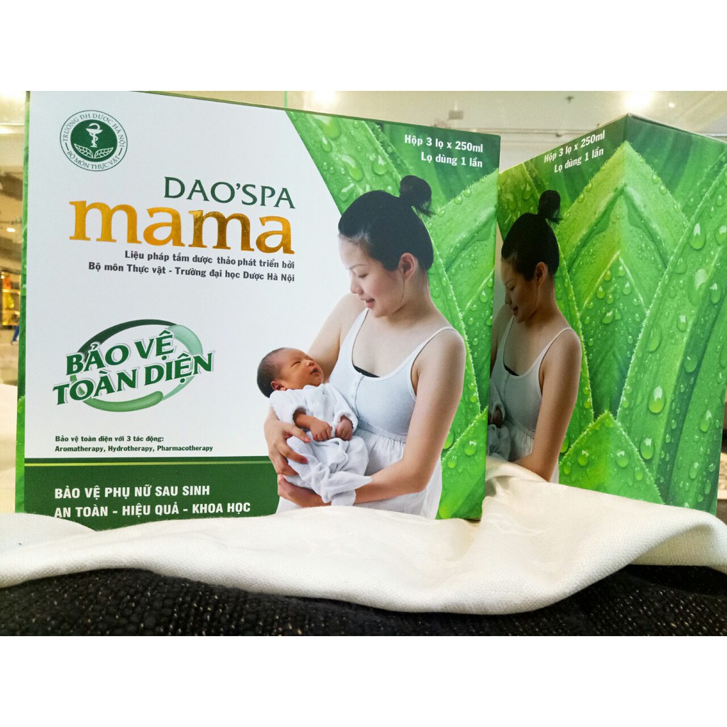 Nước tắm sau sinh của người Dao Đỏ - Dao'spa Mama (Hộp 3 lọ 250ml)