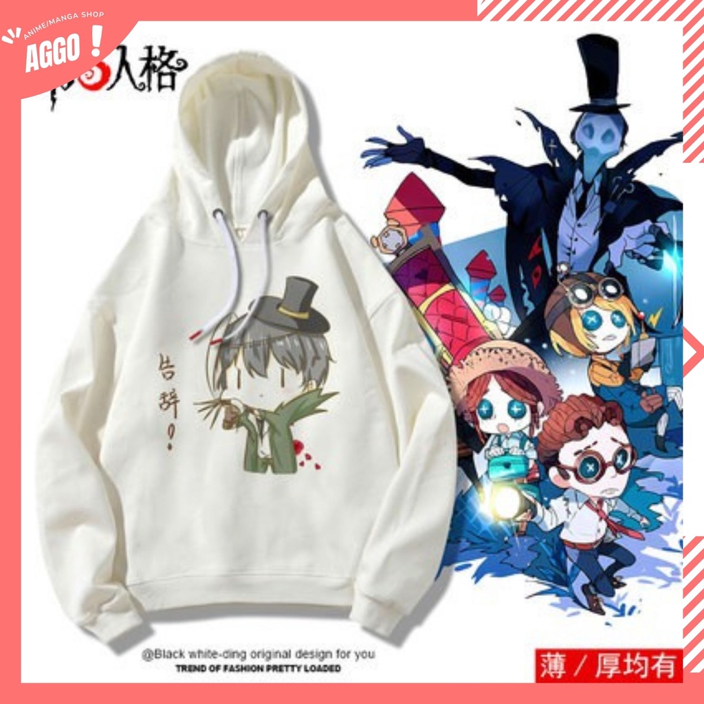 Áo Hoodie Nỉ Dài Tay Identity V Nam Nữ Đủ Size Mới Nhất